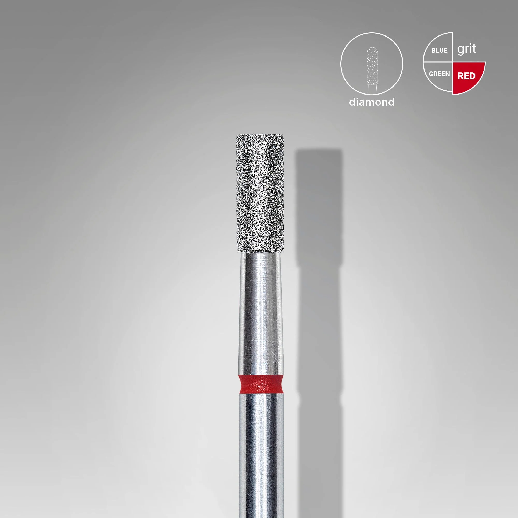Staleks Frez diamentowy walec czerwony EXPERT średnica 2,5 mm / część robocza 6 mm