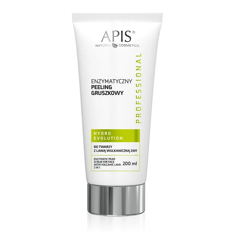HYDRO EVOLUTION - Enzymatyczny peeling gruszkowy do twarzy z lawą wulkaniczną 2w1 / 200 ml 