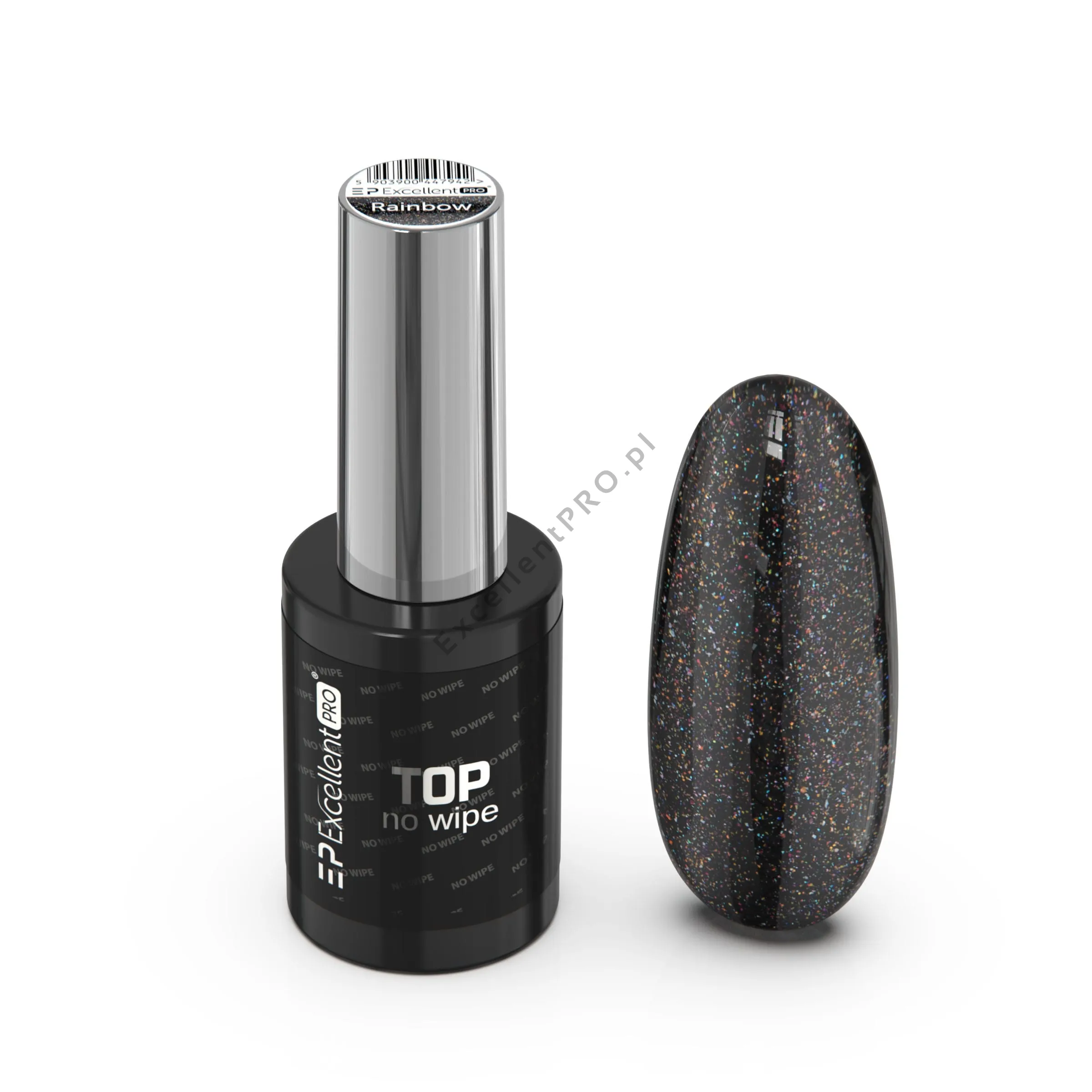       Excellent PRO Top No Wipe With Effect GOLDEN FLAKES 11g  Excellent PRO Top No Wipe With Effect GOLDEN FLAKES 11g