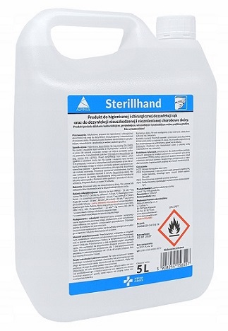 Alpinus Chemia Płyn do dezynfekcji rąk skóry Sterillhand 5l