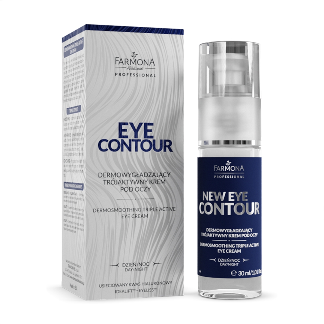 EYE CONTOUR Dermowygładzający trójaktywny krem pod oczy 30ml