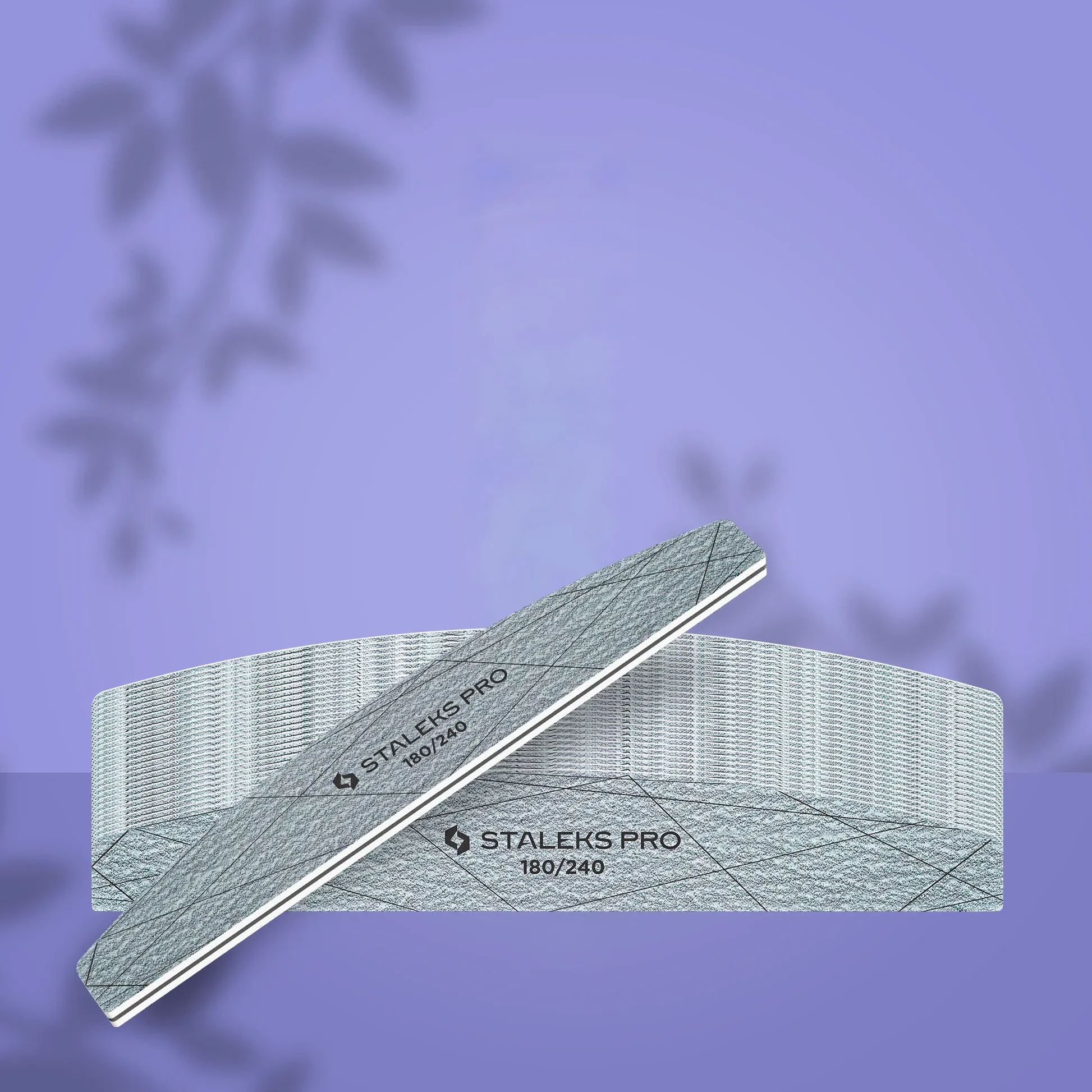  STALEKS SMART 40 Mineralny pilnik do paznokci półksiężyc 180/240 grit (25 szt.) 