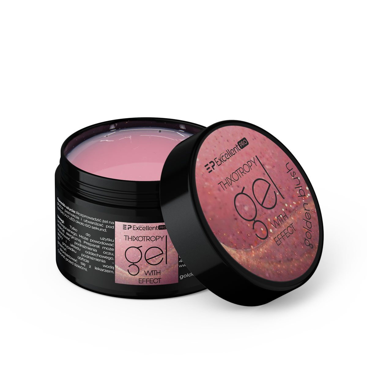 Excellent PRO Builder gel with thixotropy Golden Blush 50g