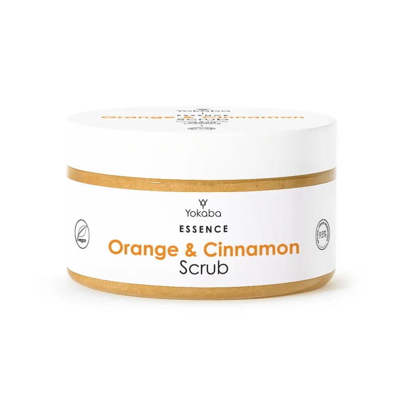 Yokaba Peeling z rozświetlającymi drobinkami Orange&Cinnamon 250g