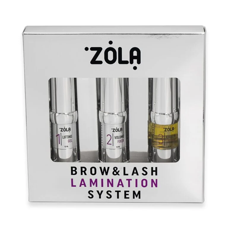 Zestaw do laminacji brwi i rzęs Brow&Lash Lamination System ZOLA