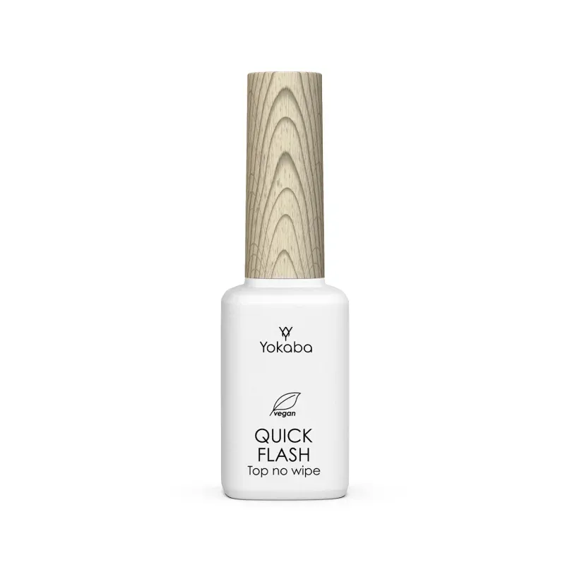 Top hybrydowy QUICK FLASH TOP COAT NO WIPE UV/LED 12 ml 