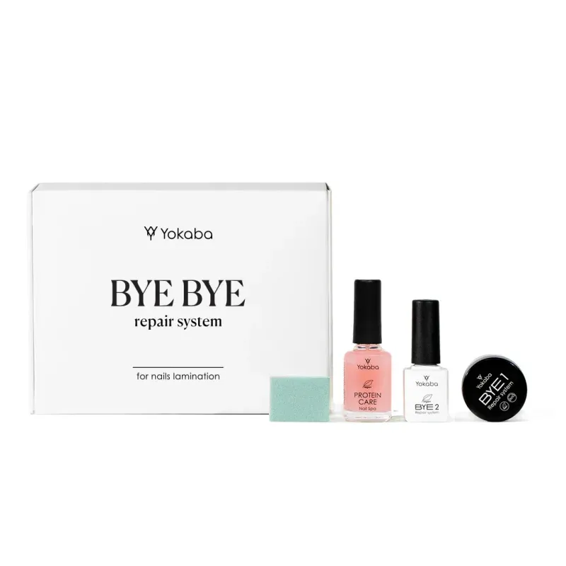 ByeBye Repair System Protein Yokaba Zestaw do laminacji paznokci z odżywką Protein Care